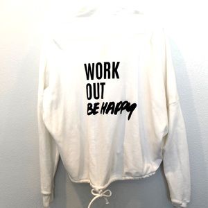 EUC Tyler Jacobs white graphic hoodie